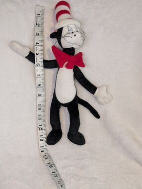 Dr. Seuss Cat in the Hat Plush - Black & White with Red Accent